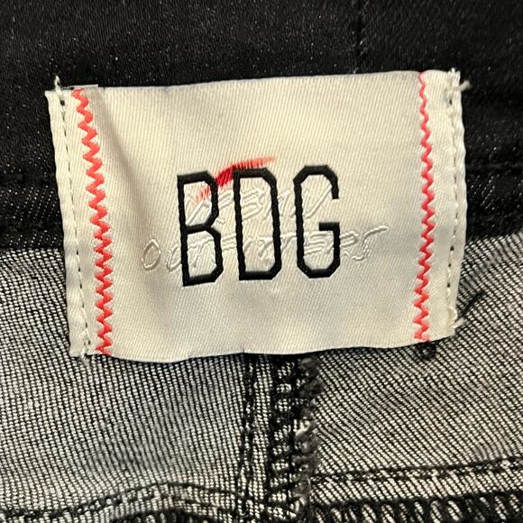 Urban Outfitters BDG Women's Jeans Size 32 Black Flare Legs Wide Waist Band - Picture 11 of 15